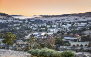 Sunrise over Omeo in Victoria's High Country
