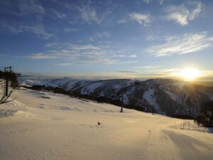 Mt Hotham slopes at sunrise